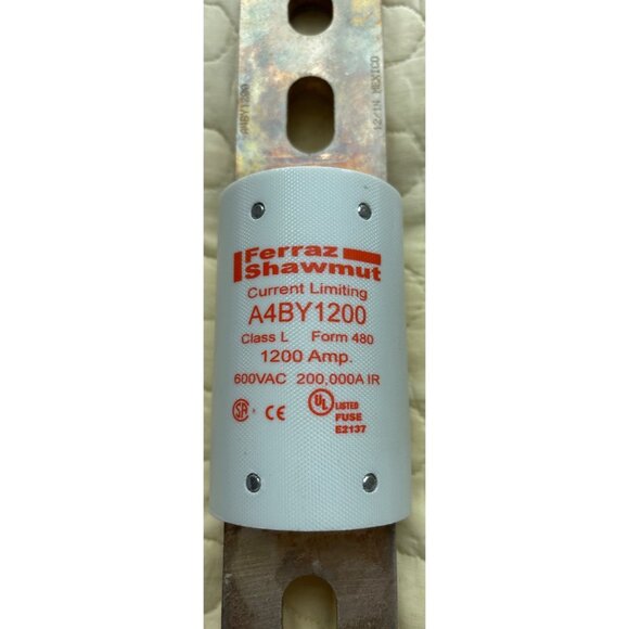 Ferraz Shawmut A4BY1200 Fuse 1200 Amp 600VAC Class L Form 480 Current Limiting - Picture 2 of 7